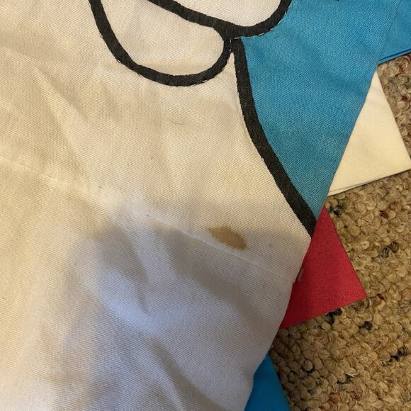 Vintage Disney Baby Crib Blanket Quilted Donald Goofy Alarm Clock Teddy 54”x36” - Picture 10 of 11